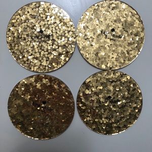 Kate Slade glitter coasters